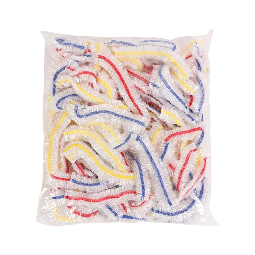 Colorful Disposable Food Cover Elastic Wrap Food Covers Fresh-keeping Lid Plate Kitchen Nylon Colorful Storage Bags