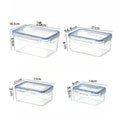Kitchen Refrigerator Sealed Rectangular Refrigerator Storage Box with Lid Plastic Crisper Microwave-heated Lunch Box Storage Box