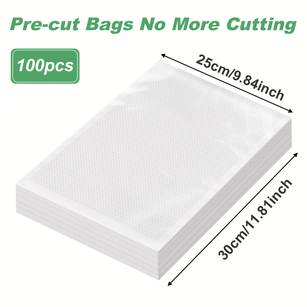 100pcs/lot Kitchen Vacuum Bags for Food Vacuum Sealer Packing Machine Food Storage Bag BPA-Free Kitchen Accessories