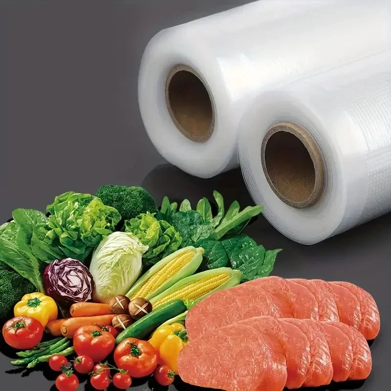 3 rolls vacuum seal bags: upgraded fresh-keeping for food storage, fridge organizing, microwave use & vacuum storage. Food prese