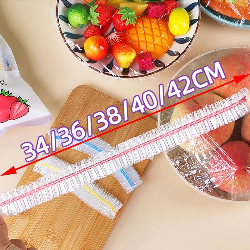 Food cover bags kitchens accessories nylon cover with rubber for food storage bags kitchen storage boxes food cover disposable