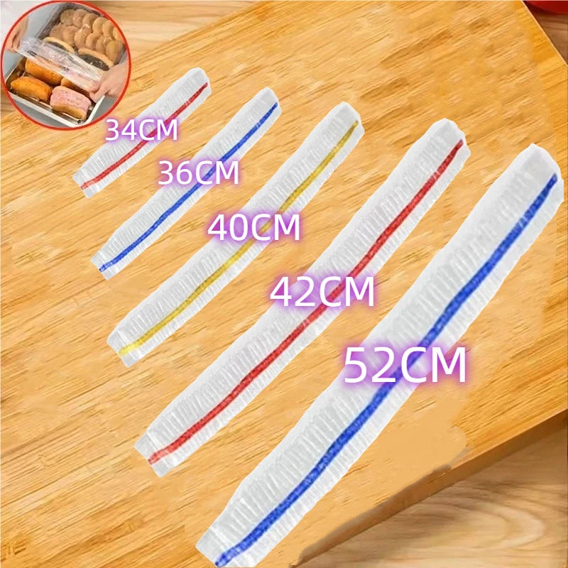 Reusable Disposable Food Cover Plastic Wrap Durable Elastic Food Lids for Bowls Elastic Plate Covers For Kitchen Food Saver Bag