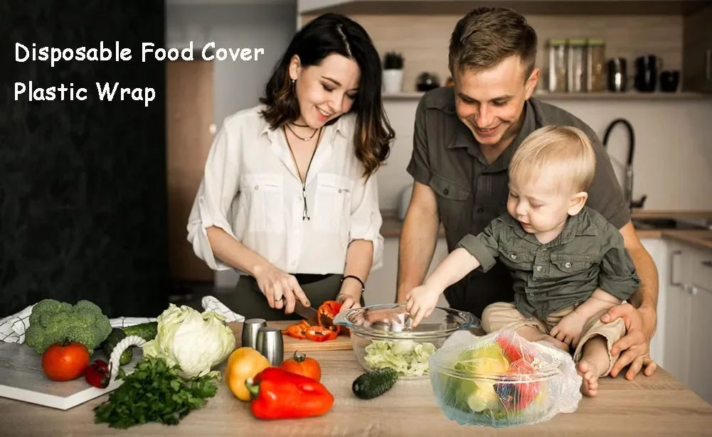 50-500pcs Wrap Disposable Food Cover,Elastic Food Bowl Protective Covers,Fruit Fresh-keeping Plastic Bag,Fruit Vegetable Cover